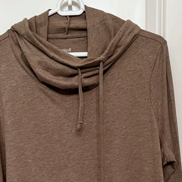 J Jill Brown Pure Jill Tunic Shirt NWOT - Size L - Picture 3 of 8